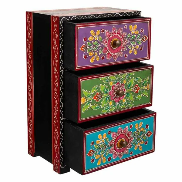 Jewelry box Alexandra House Living Paint MDF Wood 11 x 28 x 19 cm 3 drawers