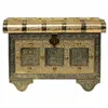 Jewelry box Alexandra House Living Golden Aluminium MDF Wood 17 x 13 x 27 cm