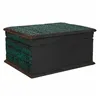 Jewelry box Alexandra House Living Turquoise Paint Mango wood Synthetic resin MDF Wood 19 x 11 x 25 cm