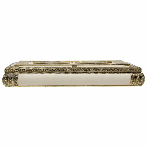 Jewelry box Alexandra House Living White Aluminium MDF Wood 25 x 6 x 38 cm