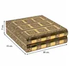 Jewelry box Alexandra House Living Golden Aluminium MDF Wood 15 x 7 x 30 cm