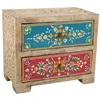 Jewelry box Alexandra House Living Multicolour Natural Mango wood MDF Wood 10 x 15 x 18 cm 2 drawers