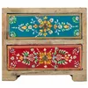 Jewelry box Alexandra House Living Multicolour Natural Mango wood MDF Wood 10 x 15 x 18 cm 2 drawers