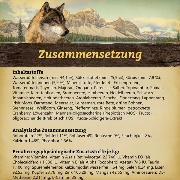 Фураж Wolfsblut Для взрослых Búfalo 12,5 Kg