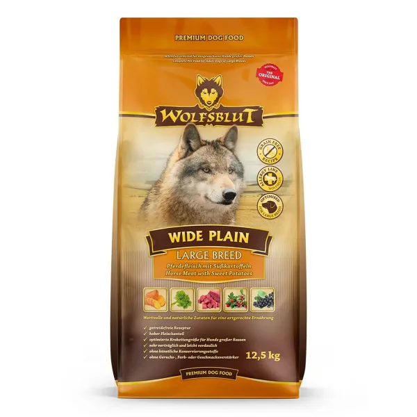 Fodder Wolfsblut Adult Meat Sweet potato Horse 12,5 Kg