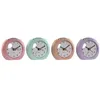 Table clock Home ESPRIT Pink Coral Lilac 10 x 4,7 x 9 cm