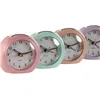 Table clock Home ESPRIT Pink Coral Lilac 10 x 4,7 x 9 cm