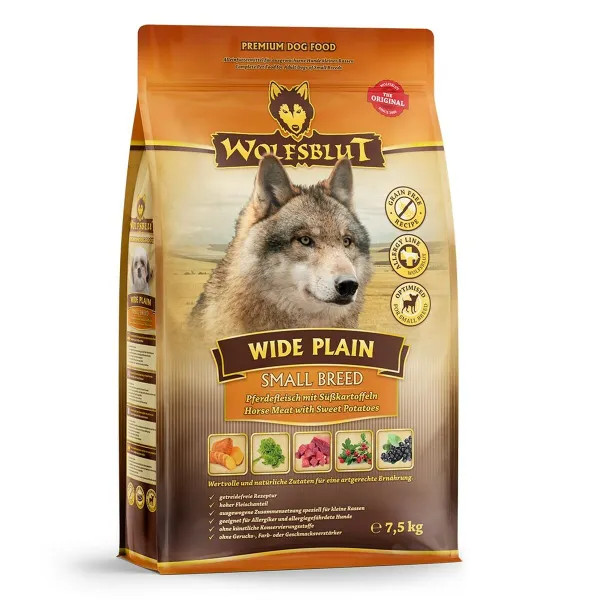 Lopbarība Wolfsblut Pieaugušais Gaļa Zirgs 7,5 kg