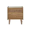 Nightstand Home ESPRIT Brown Acacia MDF Wood 40 x 30 x 46 cm