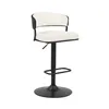 Stool Home ESPRIT White Metal 48,5 x 48 x 83,5 cm