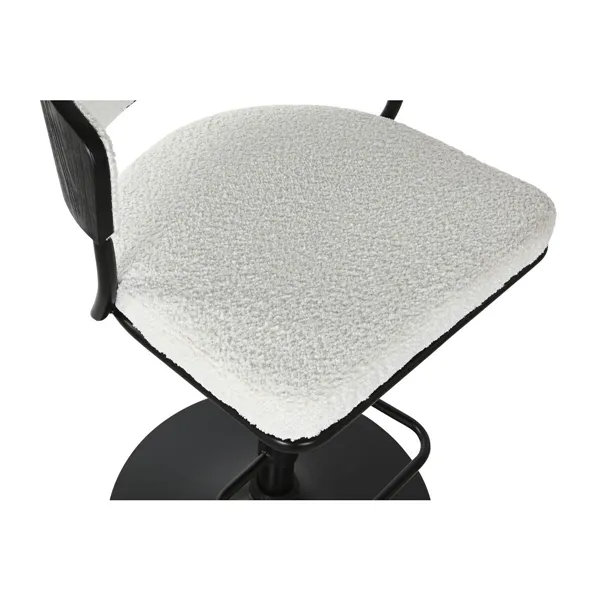 Stool Home ESPRIT White Metal 48,5 x 48 x 83,5 cm