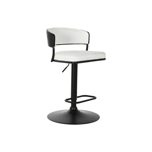 Stool Home ESPRIT White Metal 48,5 x 48 x 83,5 cm