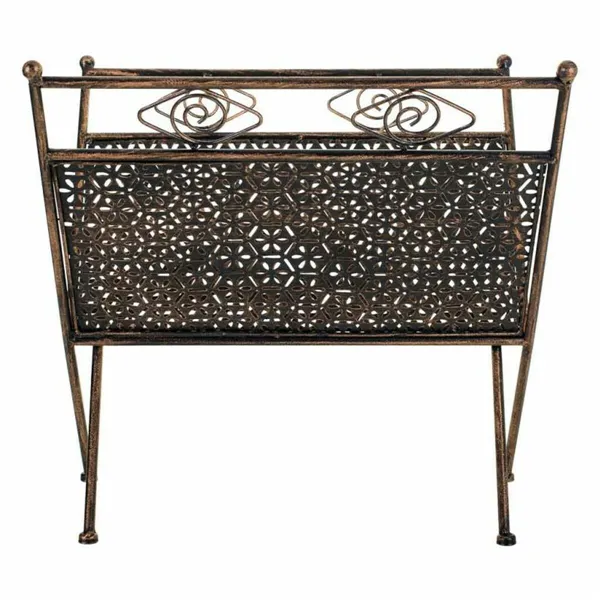 Magazine rack Alexandra House Living Golden Ironwork 33 x 33 x 36 cm