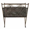 Magazine rack Alexandra House Living Golden Ironwork 33 x 33 x 36 cm