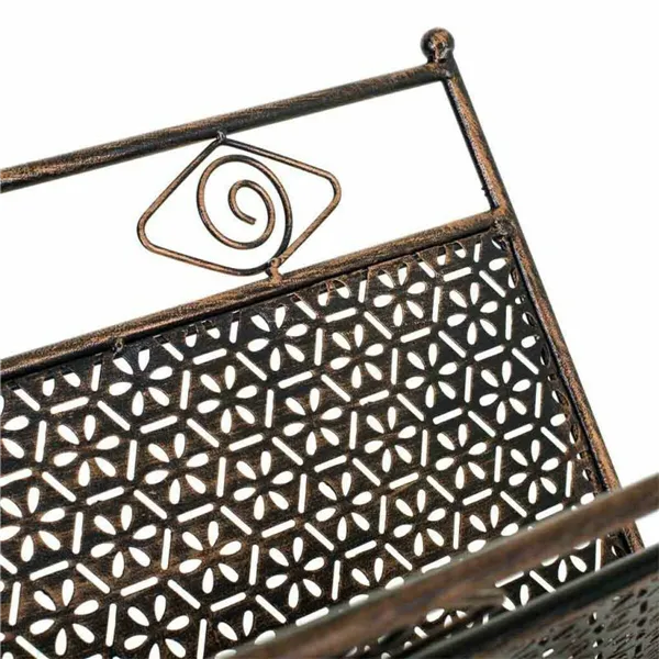 Magazine rack Alexandra House Living Golden Ironwork 33 x 33 x 36 cm