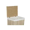 Laundry Basket Home ESPRIT White Natural Metal 44 x 35 x 55 cm