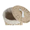 Basket set Home ESPRIT Green Natural wicker 45 x 45 x 55 cm 3 Pieces