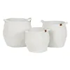 Basket set Home ESPRIT White Modern 34 x 34 x 34 cm (3 Pieces)