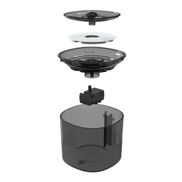 Cat Feeder Sponge Black Plastic