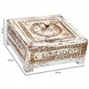 Jewelry box Alexandra House Living White Grey Mango wood 19 x 10 x 19 cm