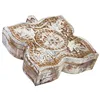 Jewelry box Alexandra House Living White Grey Mango wood 5 x 17 x 17 cm