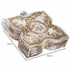 Jewelry box Alexandra House Living White Grey Mango wood 5 x 17 x 17 cm