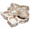 Jewelry box Alexandra House Living White Grey Mango wood 5 x 17 x 17 cm