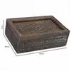 Jewelry box Alexandra House Living White Grey Mango wood 20 x 9 x 29 cm