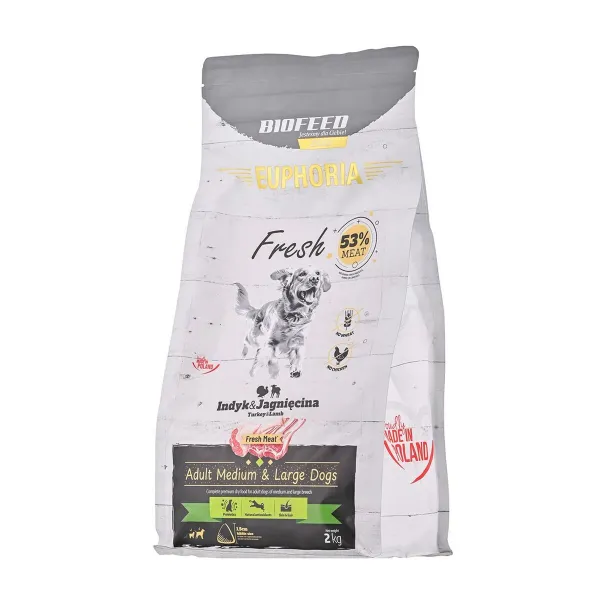 Fodder Biofeed Euphoria Fresh Adult Medium & Large Turkey 2 Kg Adult 2,3 Kg