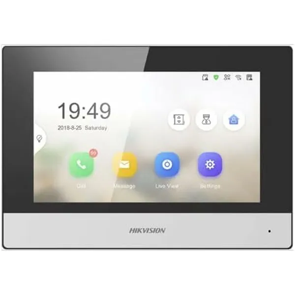 Protingas video-domofonas Hikvision DS-KH6320-TE1 Juoda Pilka Metalinis Plastmasinis