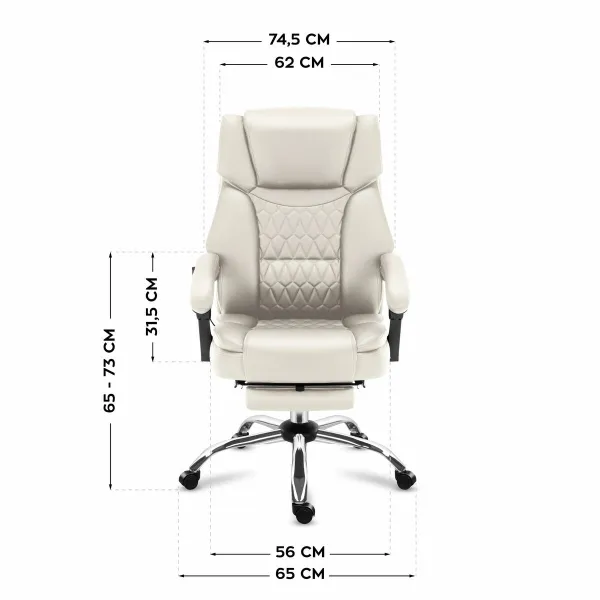 Kontoritool Mark Adler MA-BOSS 6.0 BEIGE Valge