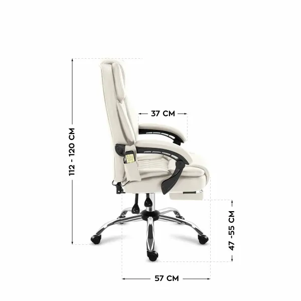 Kontoritool Mark Adler MA-BOSS 6.0 BEIGE Valge