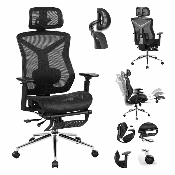 Biroja krēsls Mark Adler MA-EXPERT 5.7 BLACK Melns