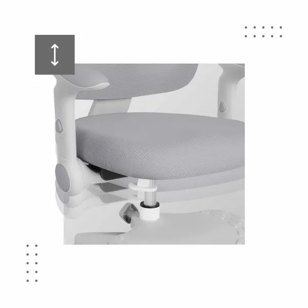 Biroja krēsls Mark Adler MA-JUNIOR 5.0 GREY Pelēks
