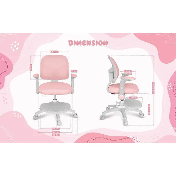 Kontoritool Mark Adler MA-JUNIOR 5.0 PINK Roosa