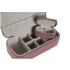 Jewelry box Home ESPRIT Cream Magenta 20,5 x 10 x 6 cm (2 Pieces)