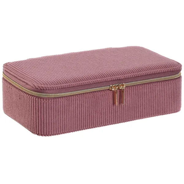 Jewelry box Home ESPRIT Cream Magenta 20,5 x 10 x 6 cm (2 Pieces)