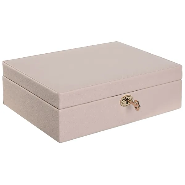 Jewelry box Home ESPRIT Light Pink 27 x 19 x 9 cm