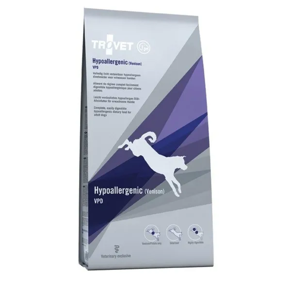 Pašarai Trovet Hypoallergenic VPD Venison Veršiena 3 Kg Suaugęs 2,3 Kg