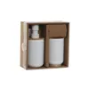 Bath Set Home ESPRIT White Natural Bamboo polystyrene 7 x 7 x 16 cm