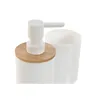 Bath Set Home ESPRIT White Natural Bamboo polystyrene 7 x 7 x 16 cm