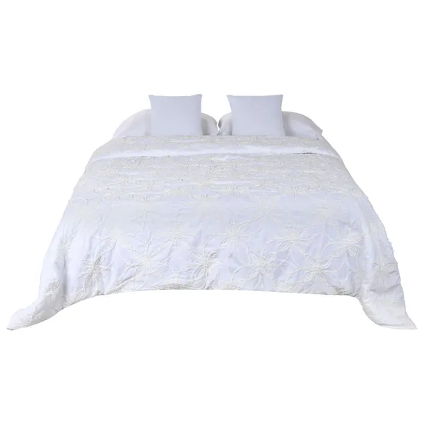 Bedspread (quilt) Home ESPRIT White 240 x 260 cm