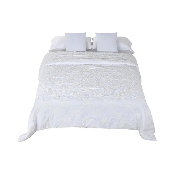 Bedspread (quilt) Home ESPRIT White 240 x 260 cm