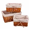 Set of Baskets Alexandra House Living Natural wicker Willow wood 3 Pieces