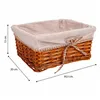 Set of Baskets Alexandra House Living Natural wicker Willow wood 3 Pieces