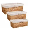 Set of Baskets Alexandra House Living Natural wicker Willow wood 3 Pieces