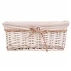 Set of Baskets Alexandra House Living White wicker Willow wood 3 Pieces