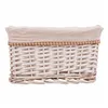 Set of Baskets Alexandra House Living White wicker Willow wood 3 Pieces