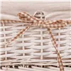 Set of Baskets Alexandra House Living White wicker Willow wood 3 Pieces