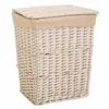 Set of Baskets Alexandra House Living White wicker Willow wood 3 Pieces